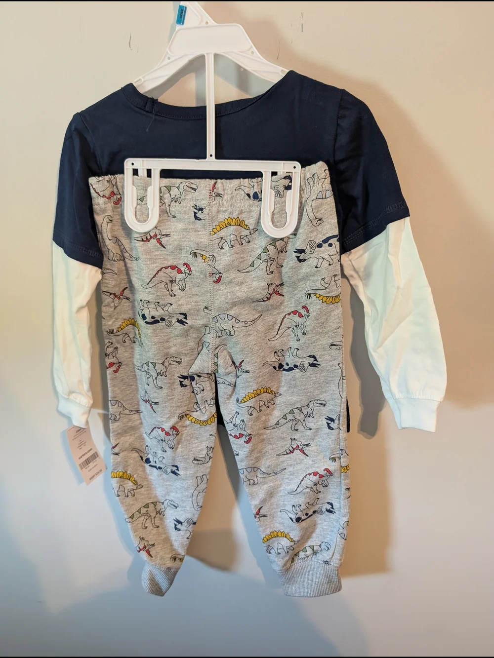 Carter's Part T-Red Long Sleeve Tshirt And Pant Set
